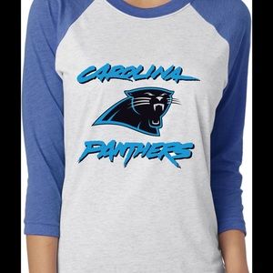 Carolina Panthers Unisex Raglan tshirt tee shirt